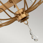 Pendelleuchte Windsor (goldfarben) 12x - Elstead Lighting
