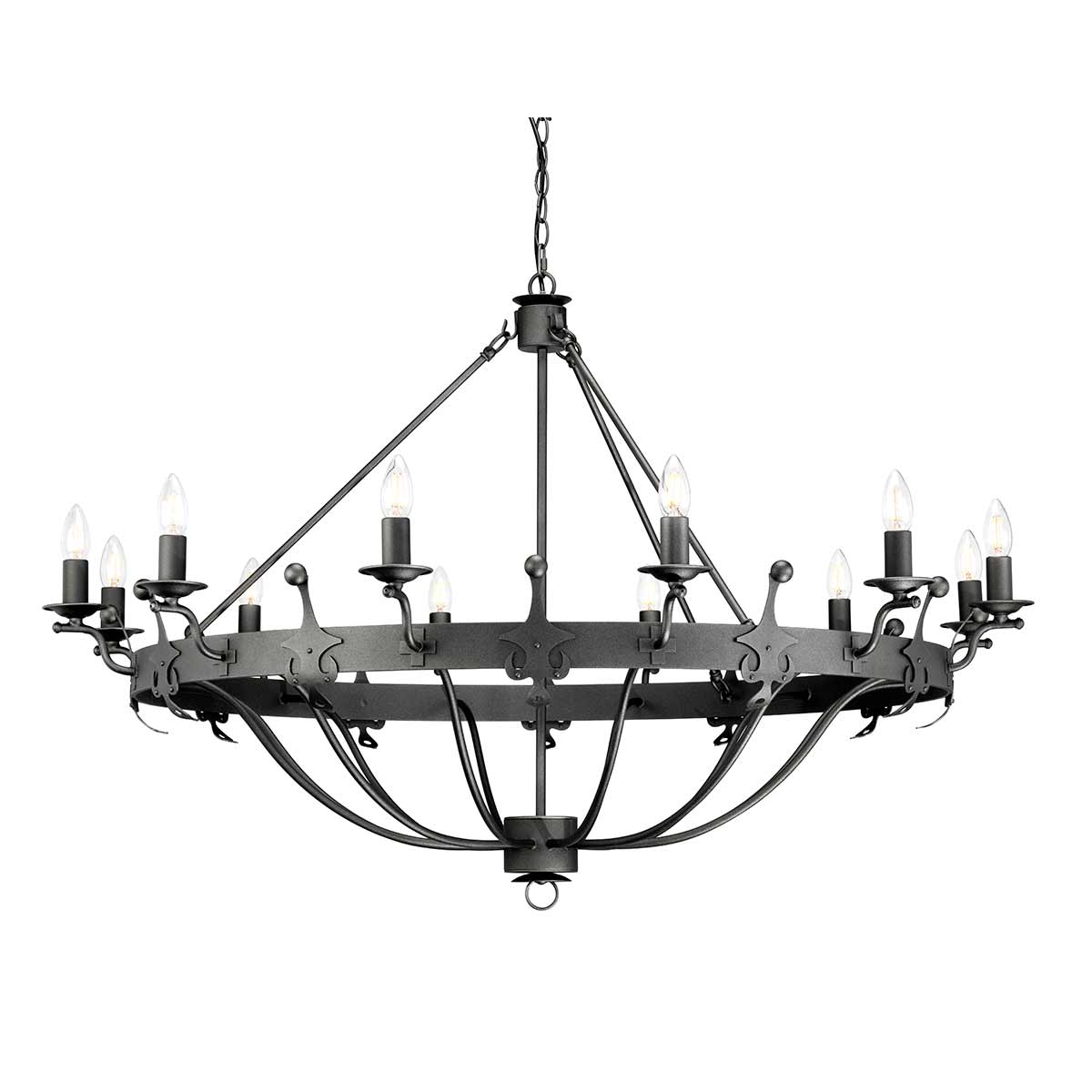 Pendelleuchte Windsor (Graphit) 12x - Elstead Lighting