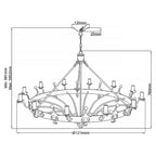 Pendelleuchte Windsor (Graphit) 12x - Elstead Lighting