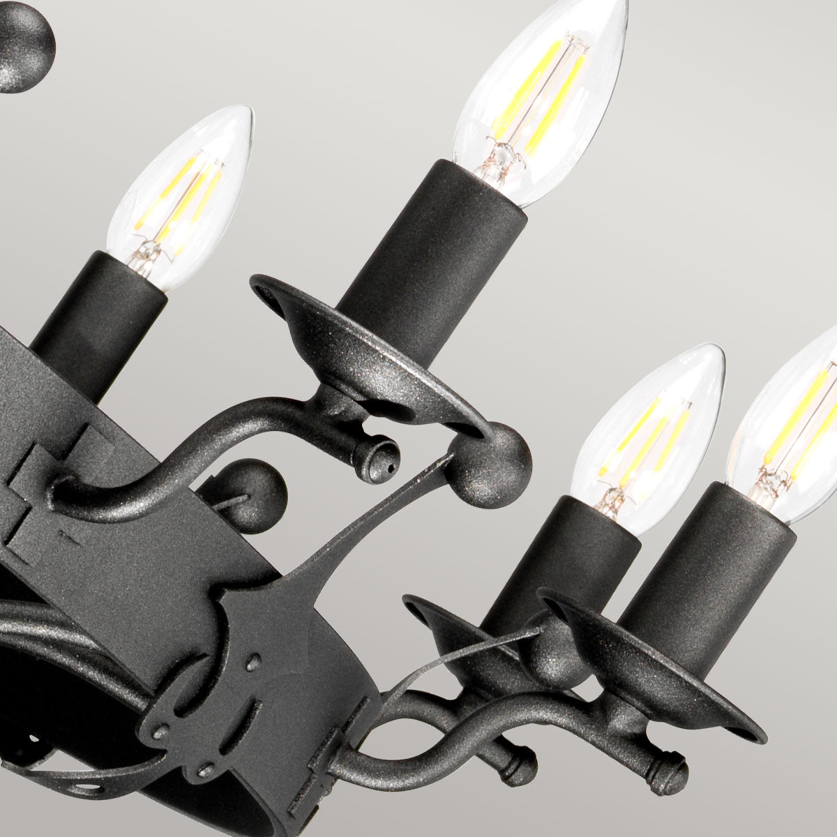 Pendelleuchte Windsor (Graphit) 12x - Elstead Lighting