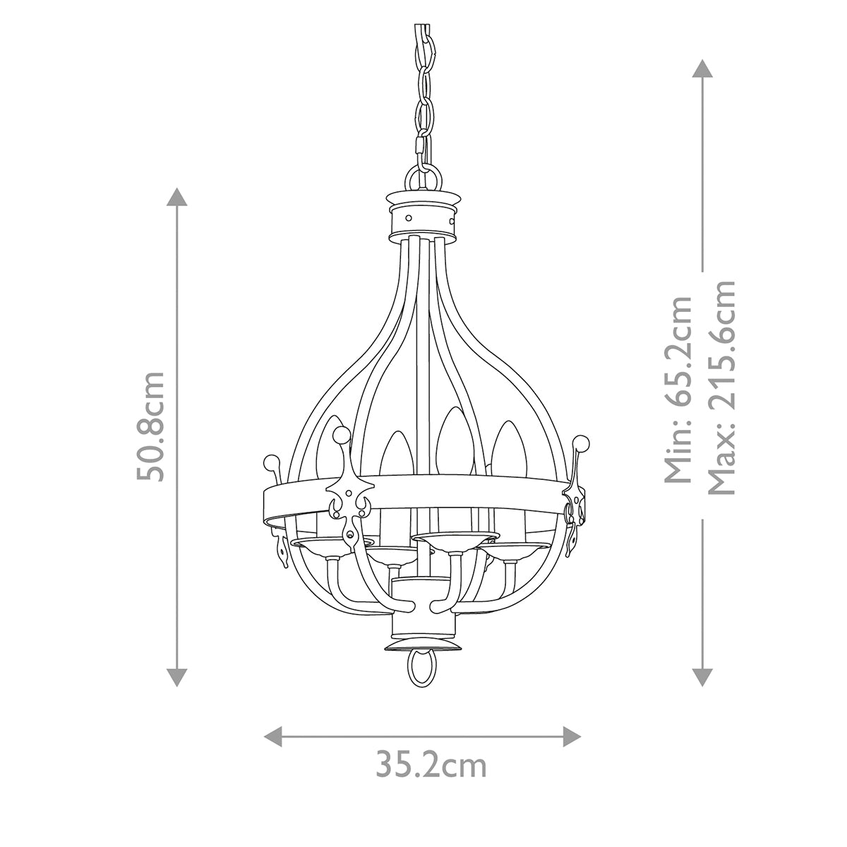 Pendelleuchte Windsor (Graphit) 4x - Elstead Lighting