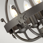 Pendelleuchte Windsor (Graphit) 4x - Elstead Lighting