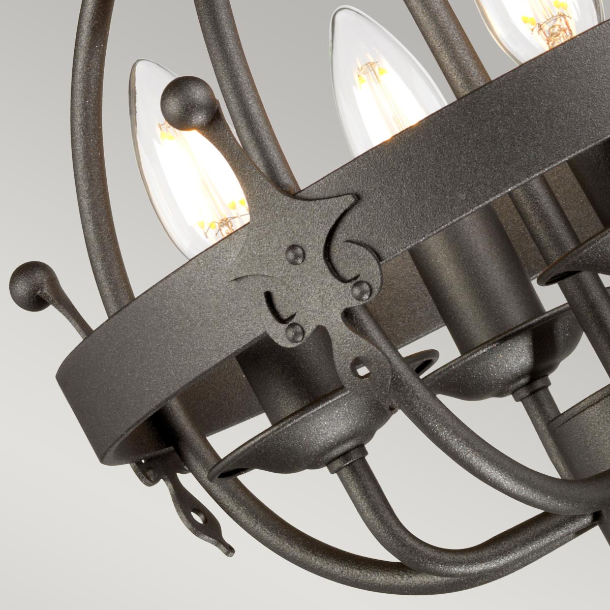 Pendelleuchte Windsor (Graphit) 4x - Elstead Lighting