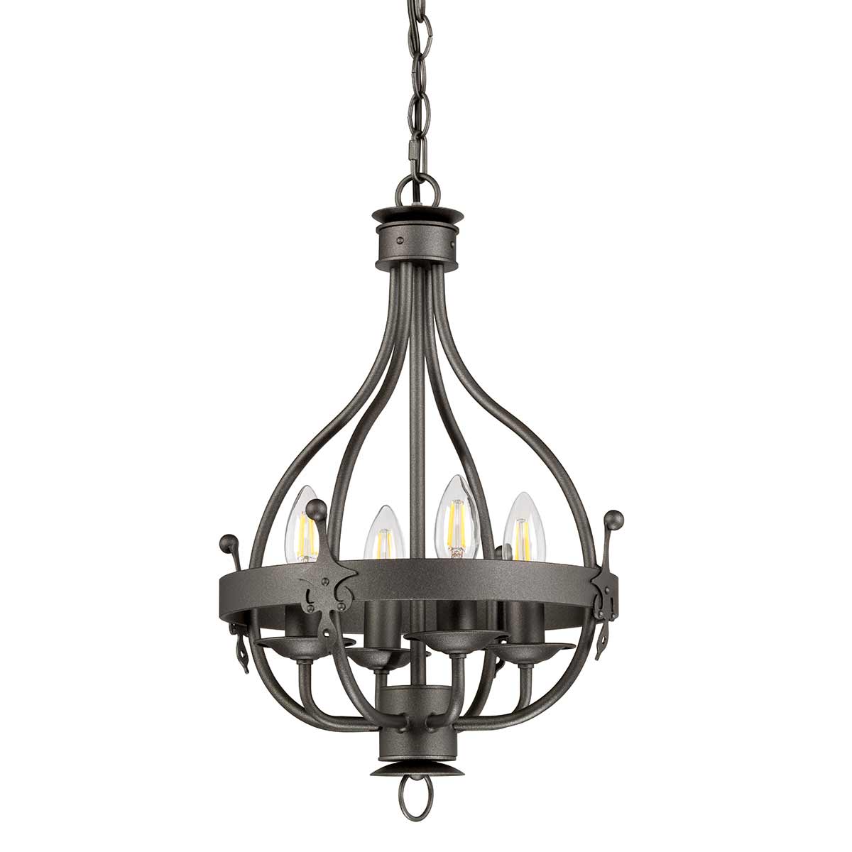 Pendelleuchte Windsor (Graphit) 4x - Elstead Lighting
