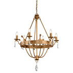 Pendelleuchte Windsor (goldfarben) 6x - Elstead Lighting