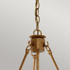 Pendelleuchte Windsor (goldfarben) 6x - Elstead Lighting