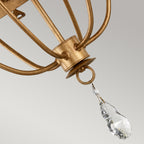 Pendelleuchte Windsor (goldfarben) 6x - Elstead Lighting