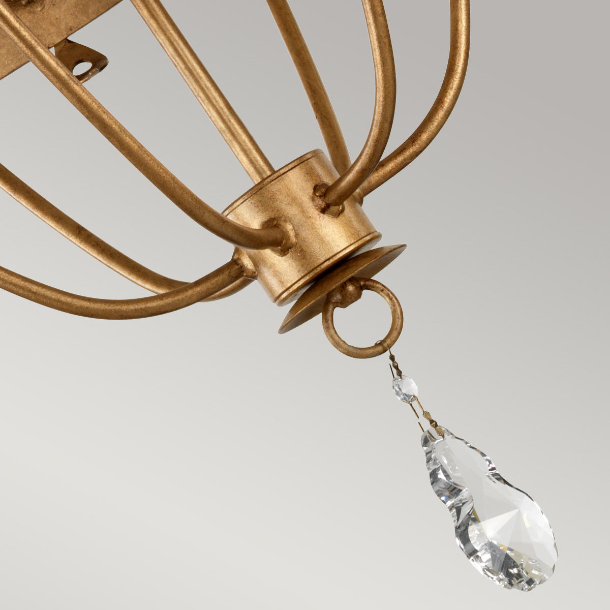 Pendelleuchte Windsor (goldfarben) 6x - Elstead Lighting