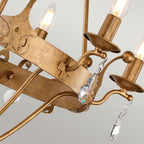 Pendelleuchte Windsor (goldfarben) 6x - Elstead Lighting