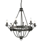 Pendelleuchte Windsor (Graphit) 6x - Elstead Lighting