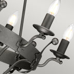 Pendelleuchte Windsor (Graphit) 6x - Elstead Lighting
