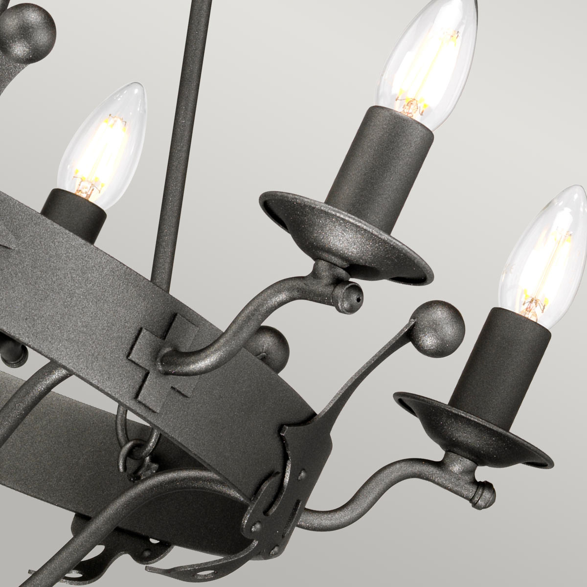 Pendelleuchte Windsor (Graphit) 6x - Elstead Lighting