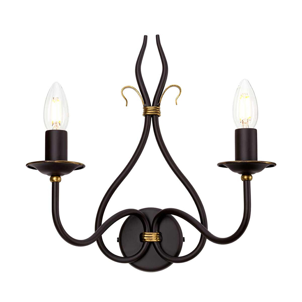 Wandleuchte Windermere (goldfarben) 2x - Elstead Lighting