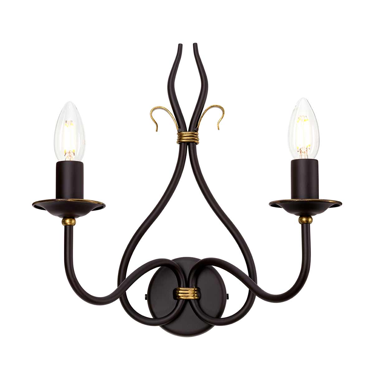 Wandleuchte Windermere (goldfarben) 2x - Elstead Lighting