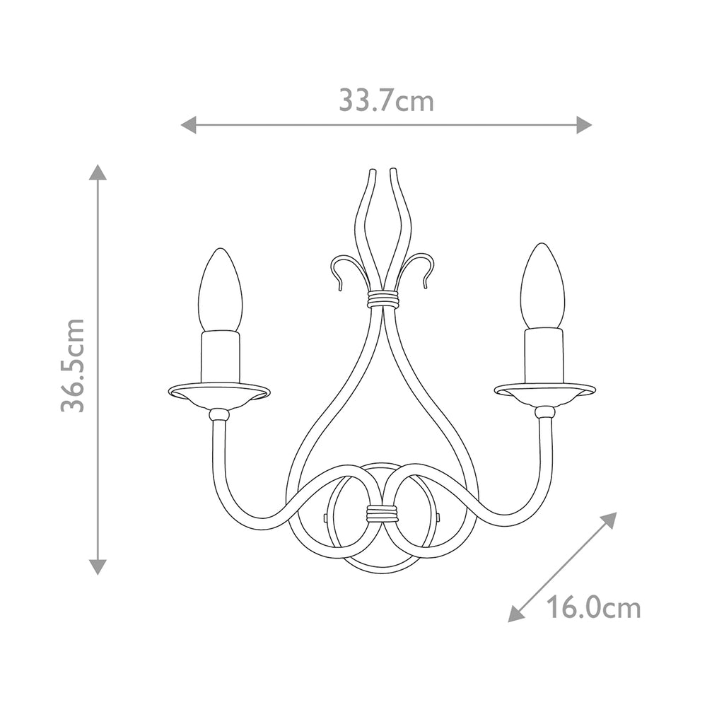 Wandleuchte Windermere (goldfarben) 2x - Elstead Lighting