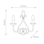 Wandleuchte Windermere (goldfarben) 2x - Elstead Lighting