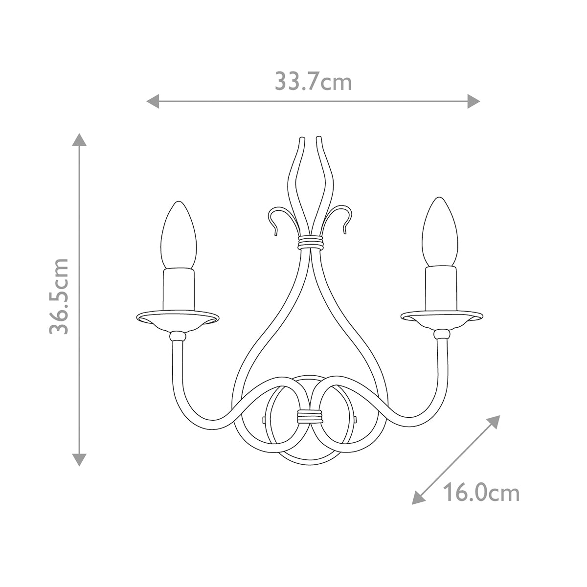Wandleuchte Windermere (goldfarben) 2x - Elstead Lighting