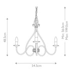 Pendelleuchte Windermere (goldfarben) 3x - Elstead Lighting