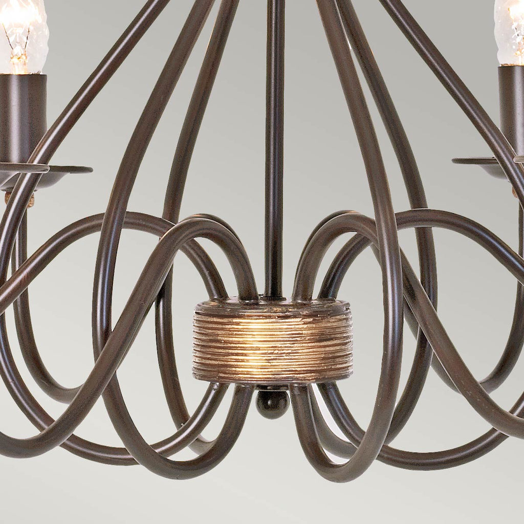 Pendelleuchte Windermere (goldfarben) 6x - Elstead Lighting