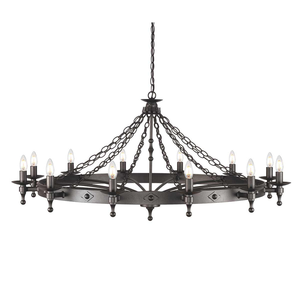 Pendelleuchte Warwick (schwarz) 12x - Elstead Lighting