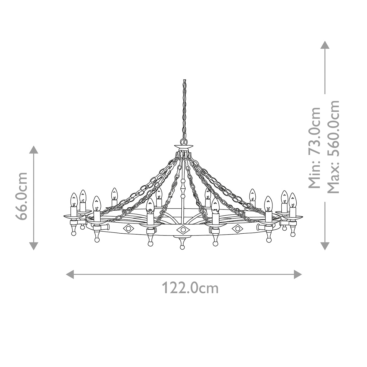 Pendelleuchte Warwick (schwarz) 12x - Elstead Lighting