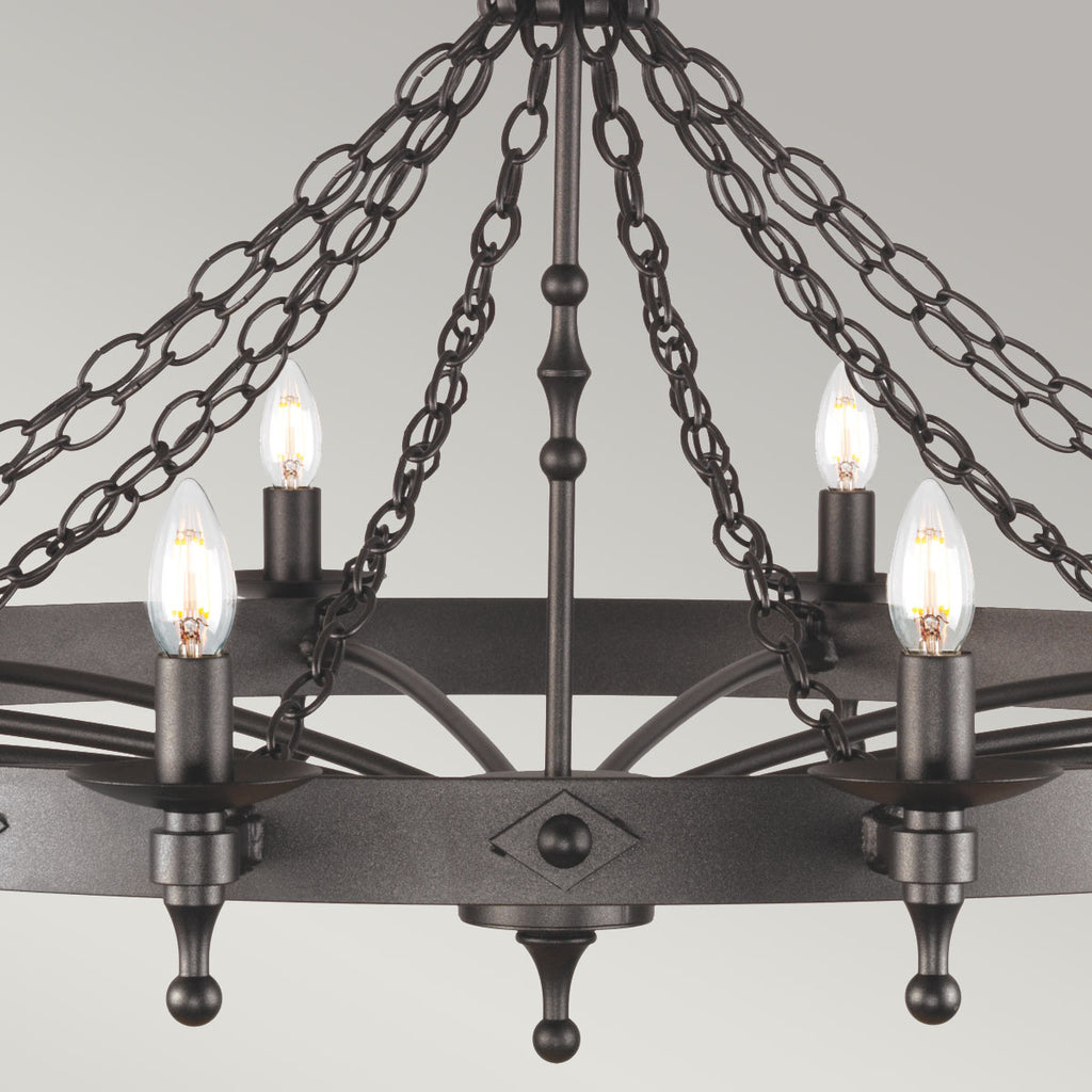 Pendelleuchte Warwick (schwarz) 12x - Elstead Lighting