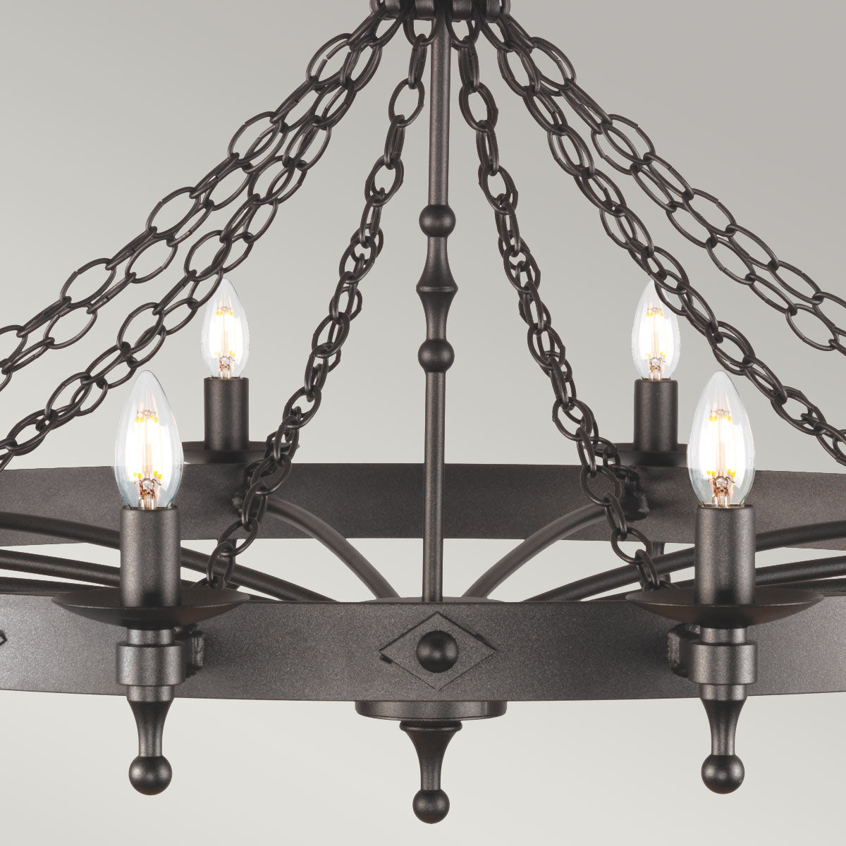 Pendelleuchte Warwick (schwarz) 12x - Elstead Lighting
