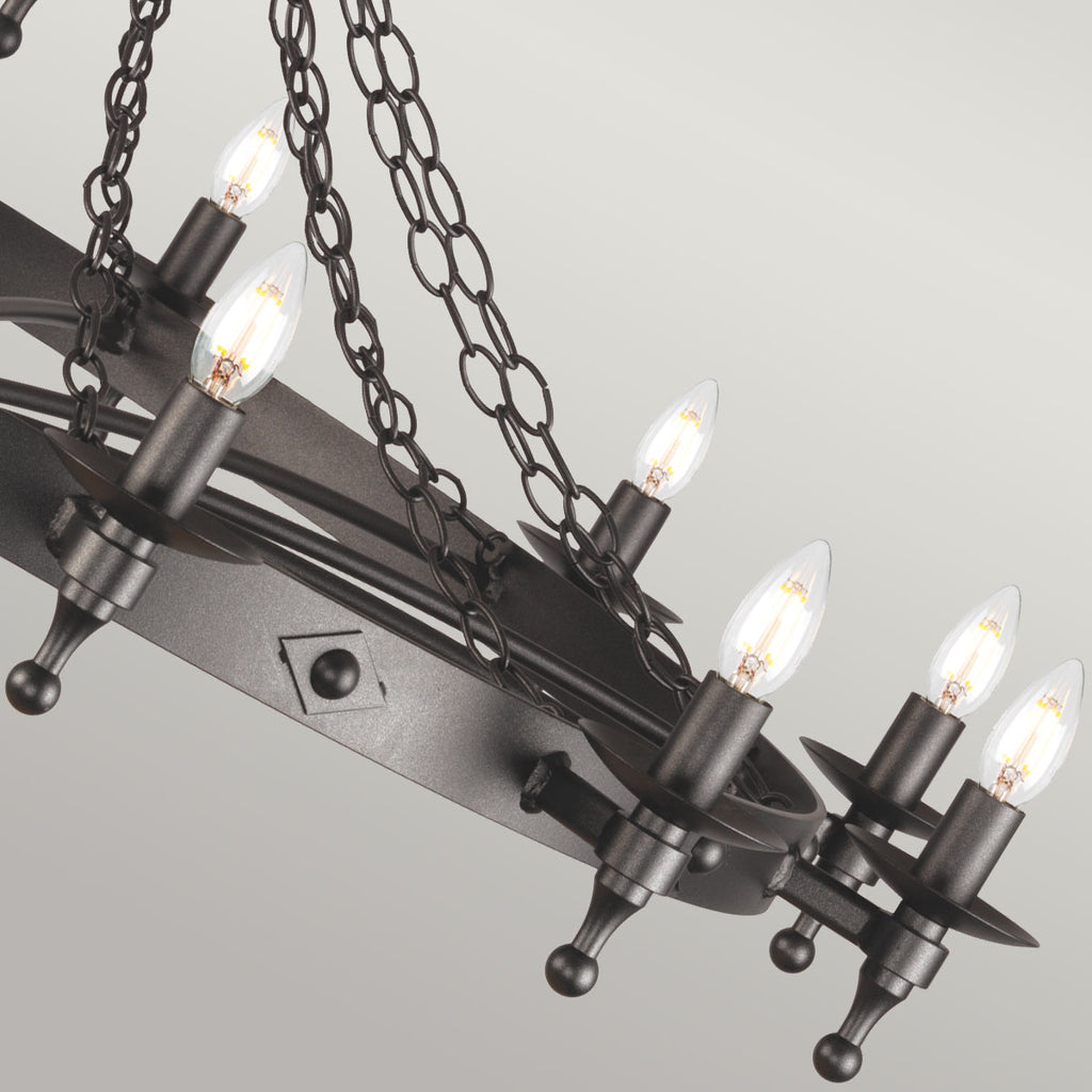 Pendelleuchte Warwick (schwarz) 12x - Elstead Lighting
