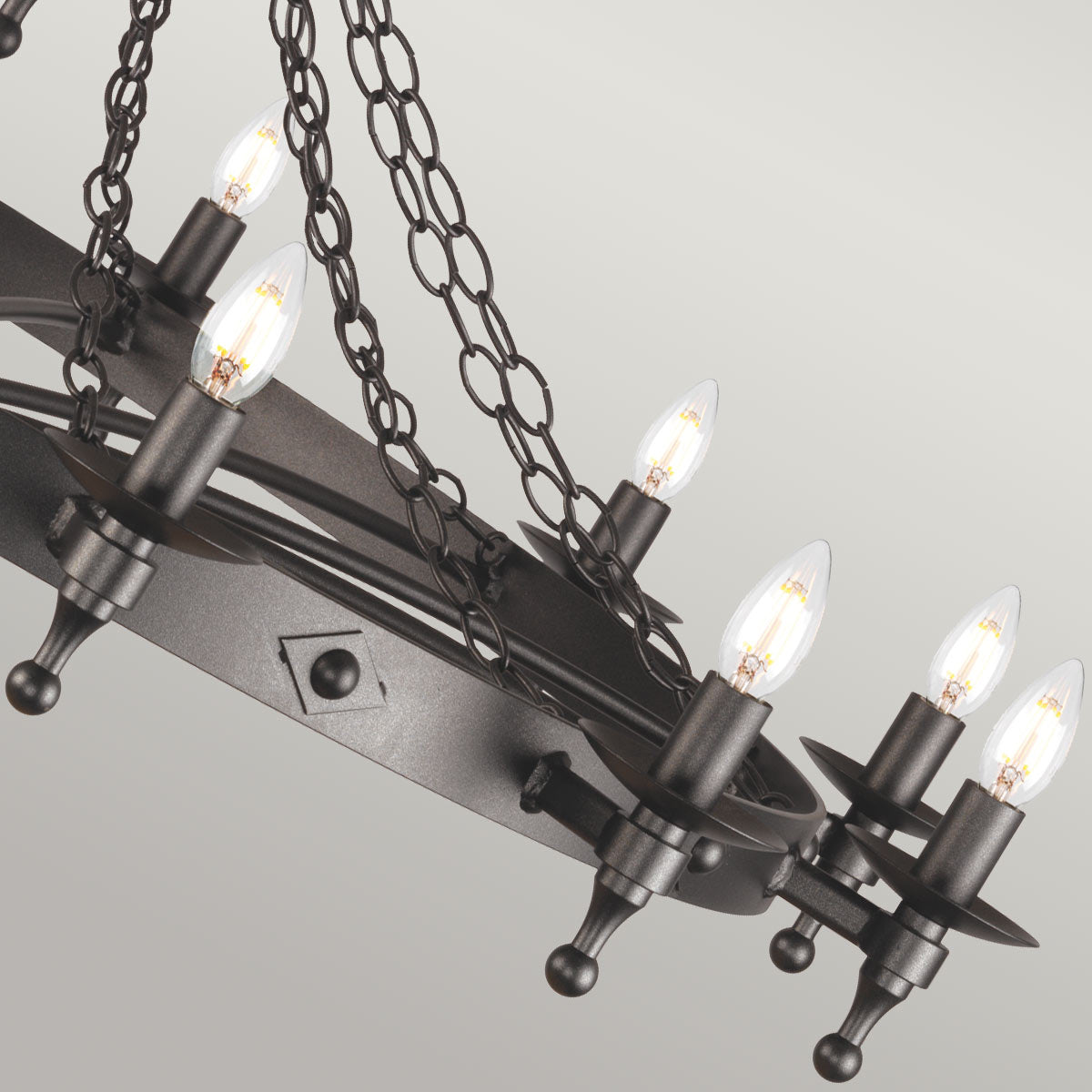 Pendelleuchte Warwick (schwarz) 12x - Elstead Lighting