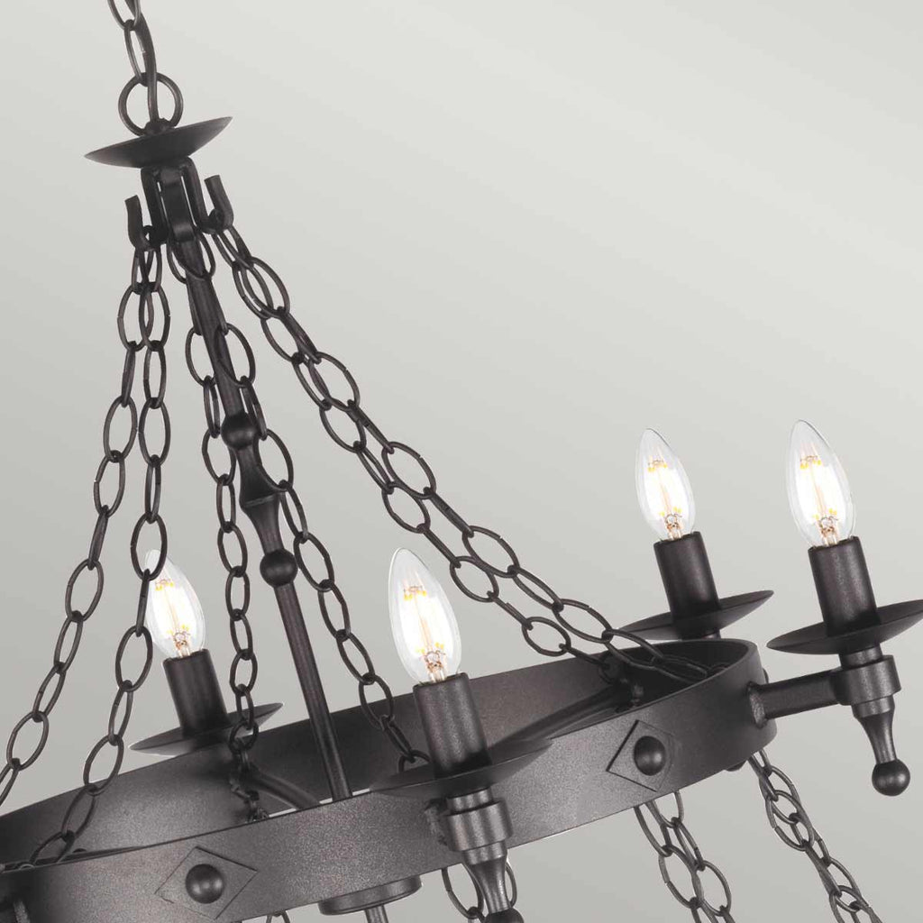 Pendelleuchte Warwick (schwarz) 18x - Elstead Lighting