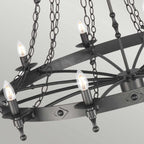 Pendelleuchte Warwick (schwarz) 18x - Elstead Lighting