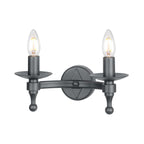 Wandleuchte Warwick (silberfarben) 2x - Elstead Lighting