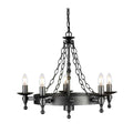 Pendelleuchte Warwick (schwarz) 5x - Elstead Lighting