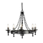 Pendelleuchte Warwick (schwarz) 5x - Elstead Lighting