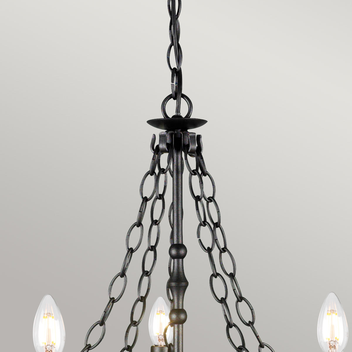 Pendelleuchte Warwick (schwarz) 5x - Elstead Lighting
