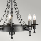 Pendelleuchte Warwick (schwarz) 5x - Elstead Lighting