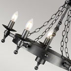 Pendelleuchte Warwick (schwarz) 5x - Elstead Lighting
