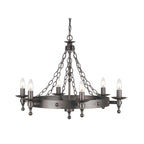 Pendelleuchte Warwick (schwarz) 6x - Elstead Lighting