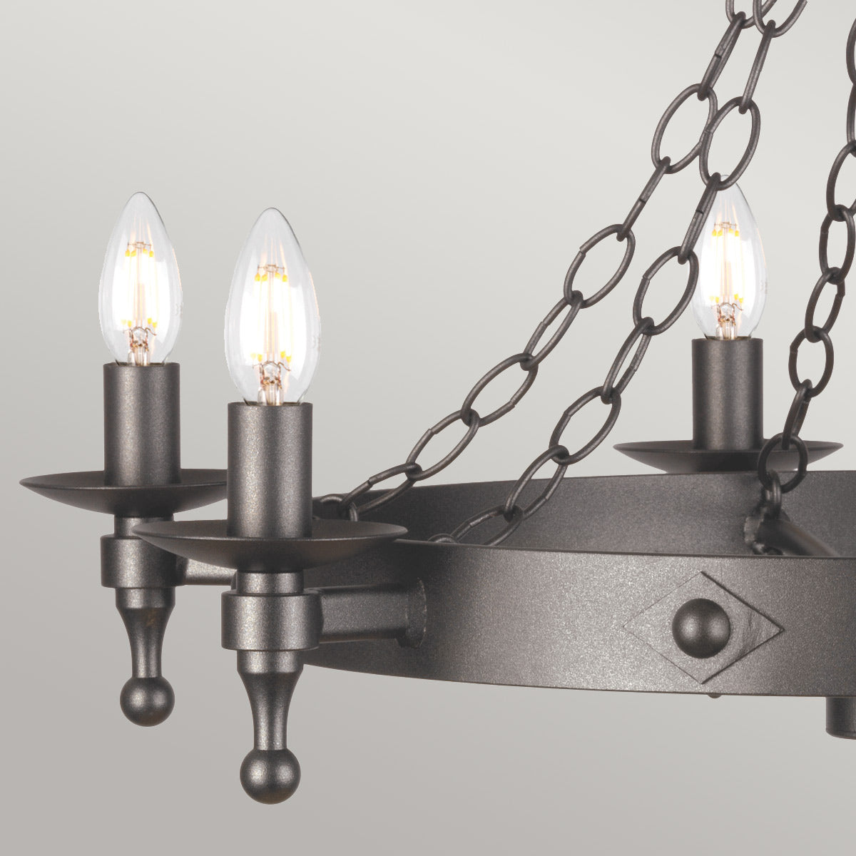 Pendelleuchte Warwick (schwarz) 6x - Elstead Lighting