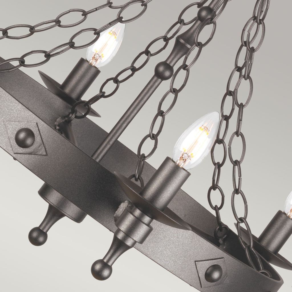 Pendelleuchte Warwick (schwarz) 6x - Elstead Lighting