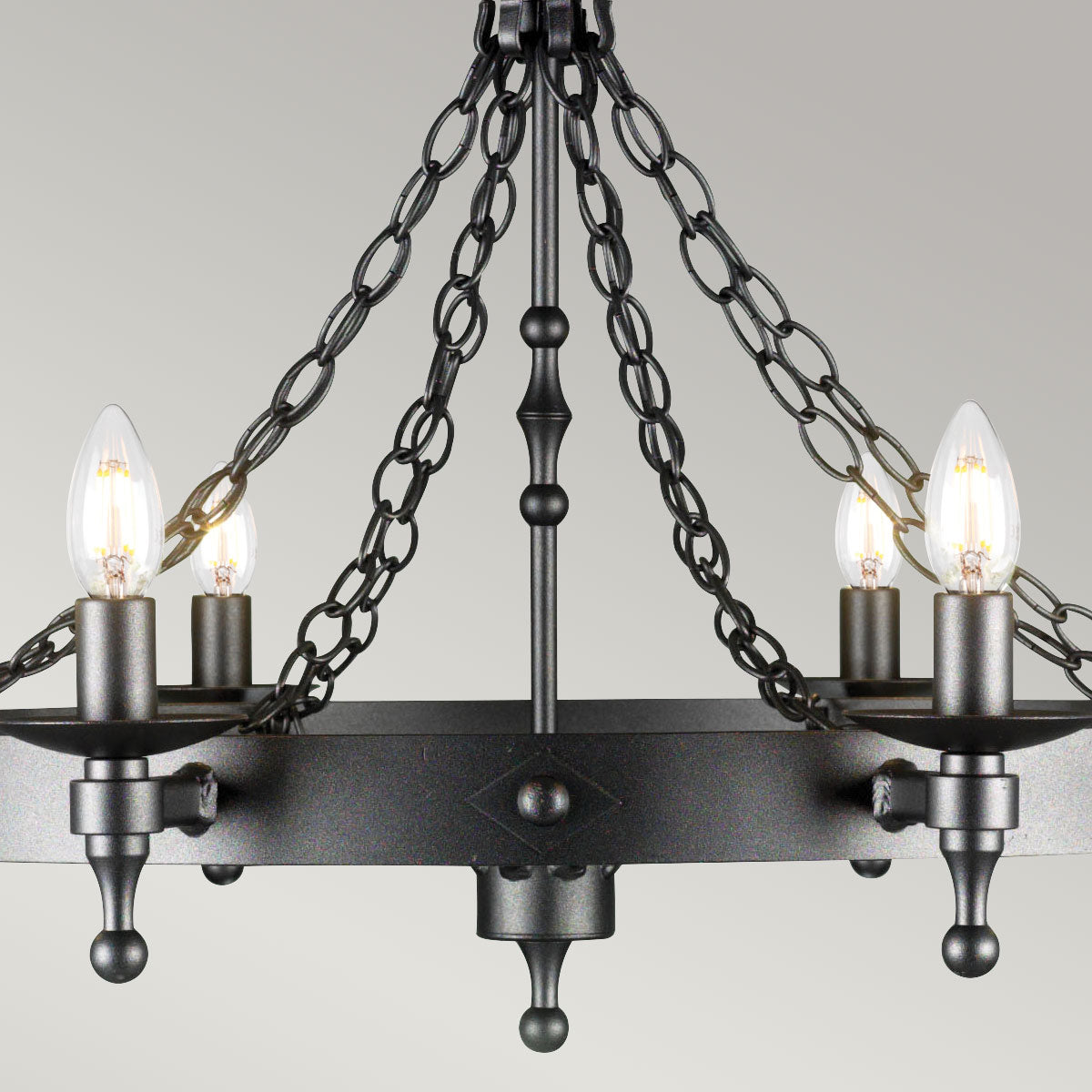 Pendelleuchte Warwick (schwarz) 8x - Elstead Lighting
