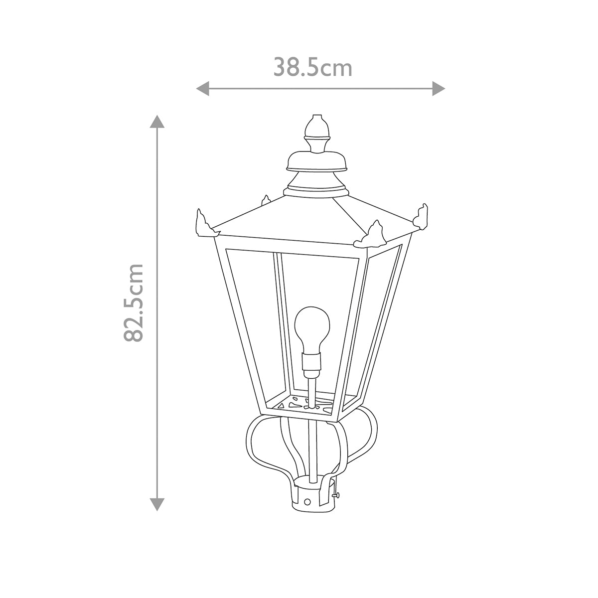 Außen-Stehleuchte Wilmslow (schwarz) 1x - Elstead Lighting