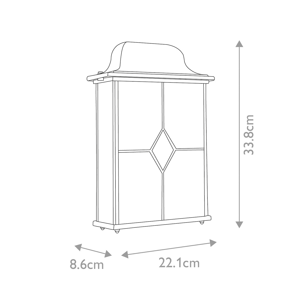 Außen-Wandleuchte Wexford (schwarz) 2x - Elstead Lighting