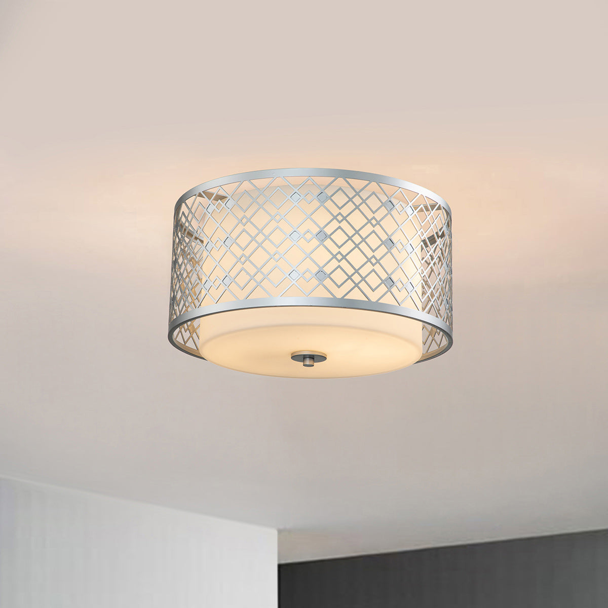 Deckenleuchte Ziggy (silberfarben) 2x - Elstead Lighting