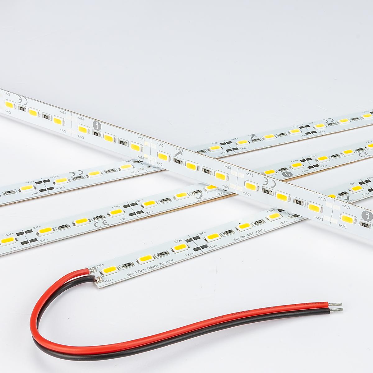 LED Leiste (starr, nicht flexibel!) Neutralweiß 12V 1 Meter 18W/m 72LED/m 12mm IP20 4000K