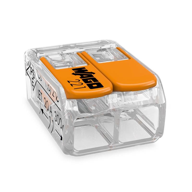 WAGO 2-Leiter COMPACT-Verbindungsklemme mit Hebel flexibel