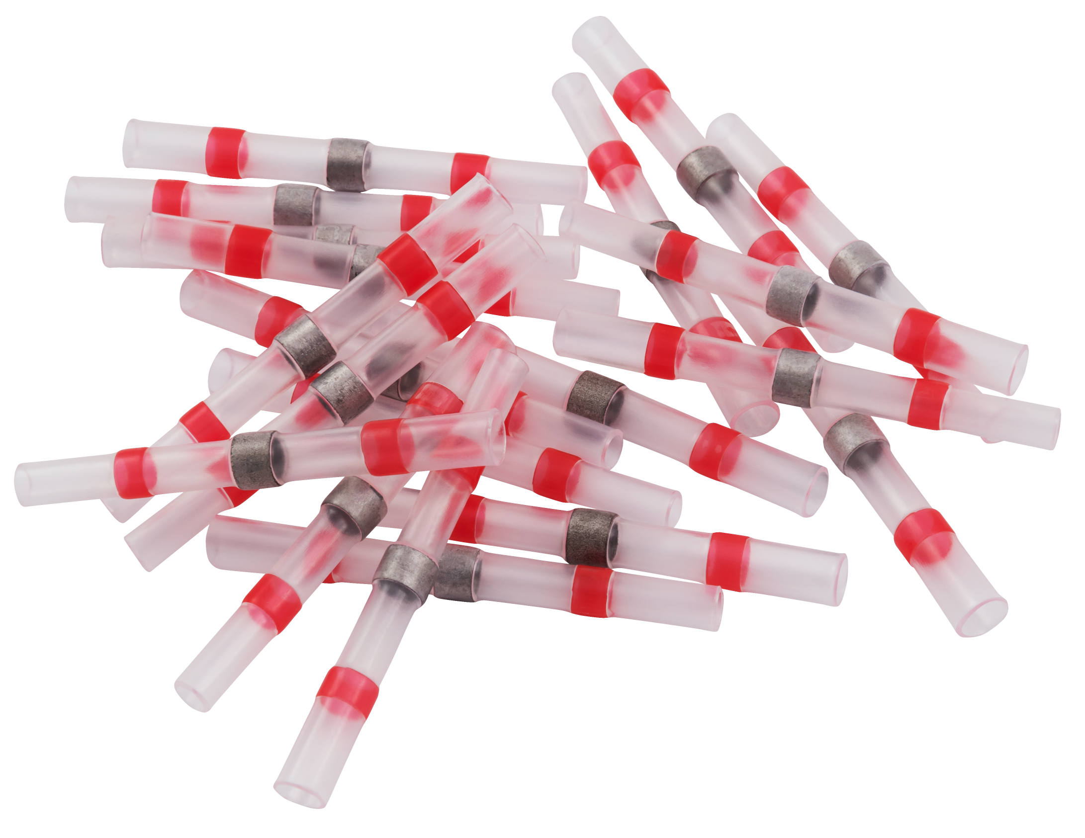 Lötverbinder LEDeco, Ø2,7mm - rote Markierung, 0,5-1,0mm² Kabel, 20er-Pack