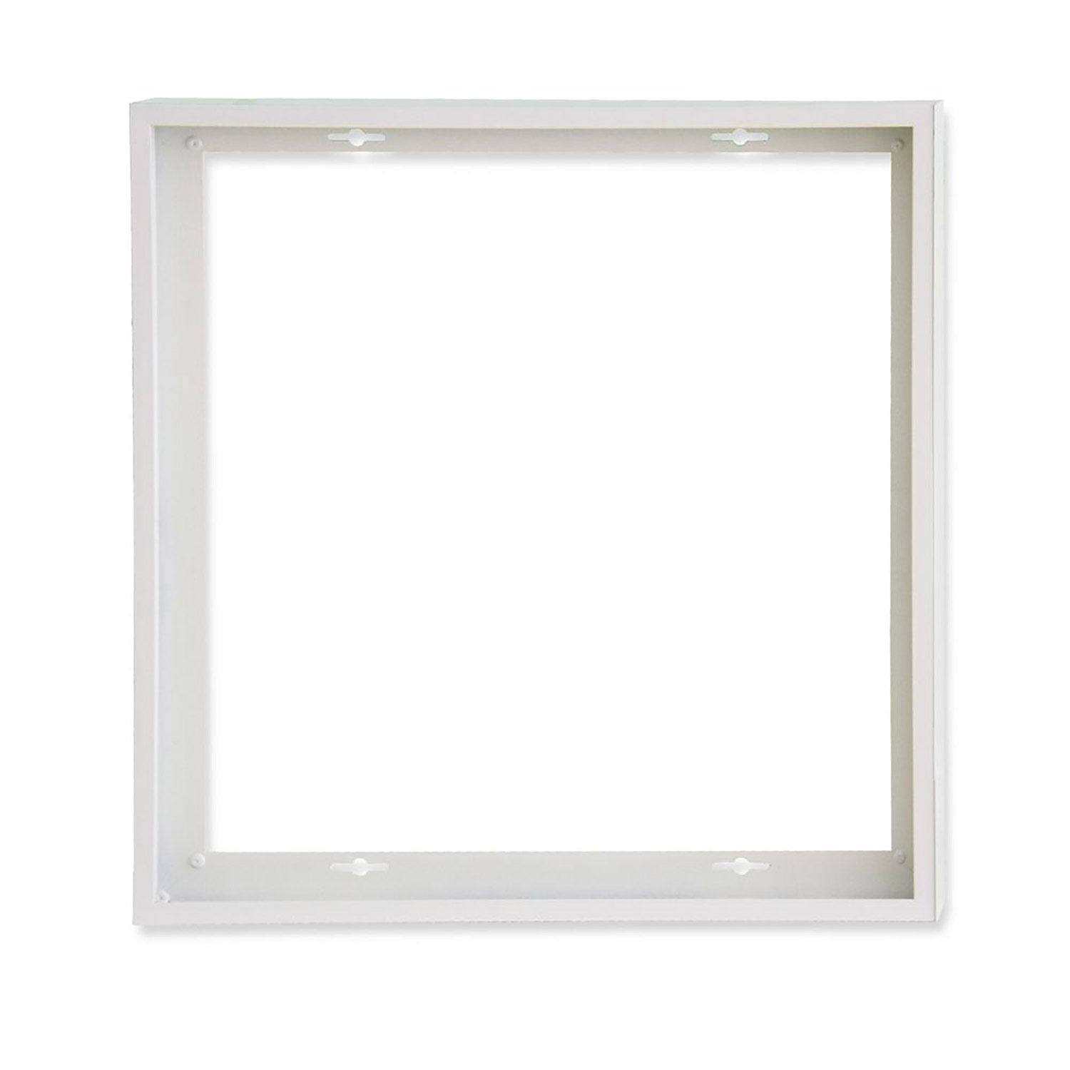 Aufbaurahmen weiß RAL 9016, Höhe 5cm, für LED Panels 600x600, steckbare Schnellmontage