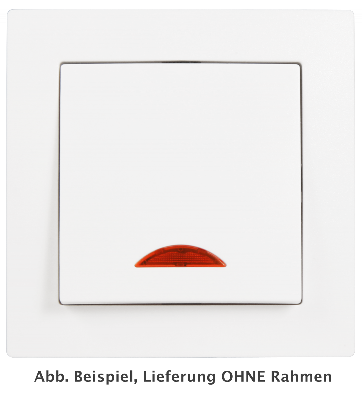 Schalter LEDeco STYLE, 250V~/10A, UP, weiß mit Kontroll-Leuchte