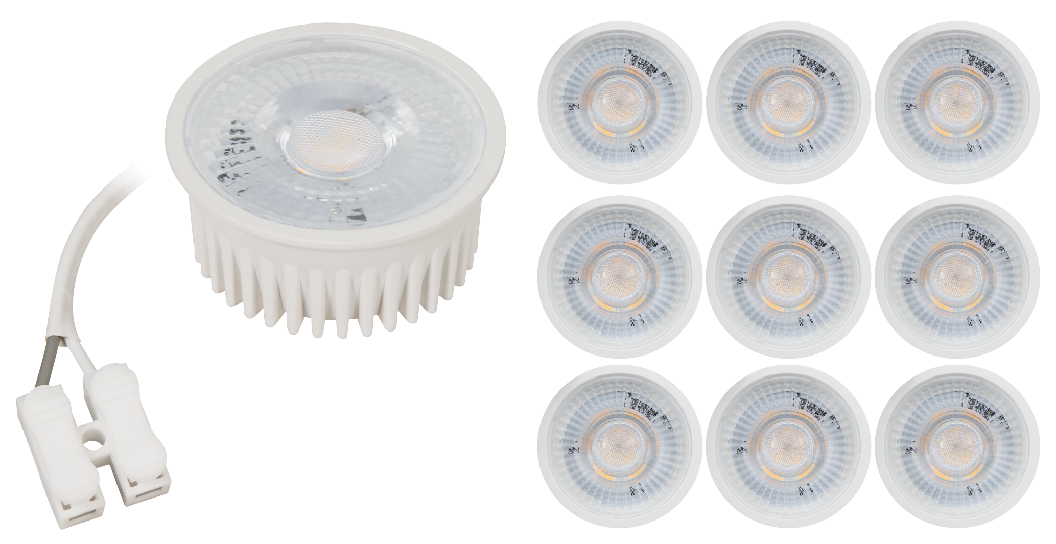 LED-Modul LEDeco MCOB 5W, 400Lm, 230V, 50x25mm, warmweiß, 3000K, 10er-Pack